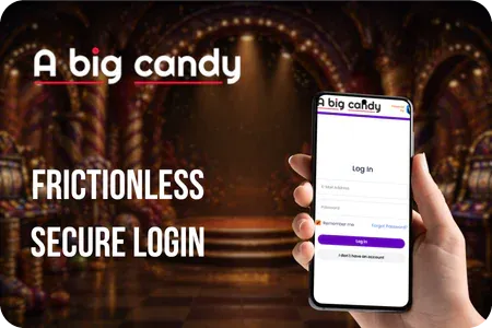 A Big Candy Casino Login Frictionless secure login